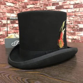 Traditional President Party Hat Steampunk Magic Hat with feather