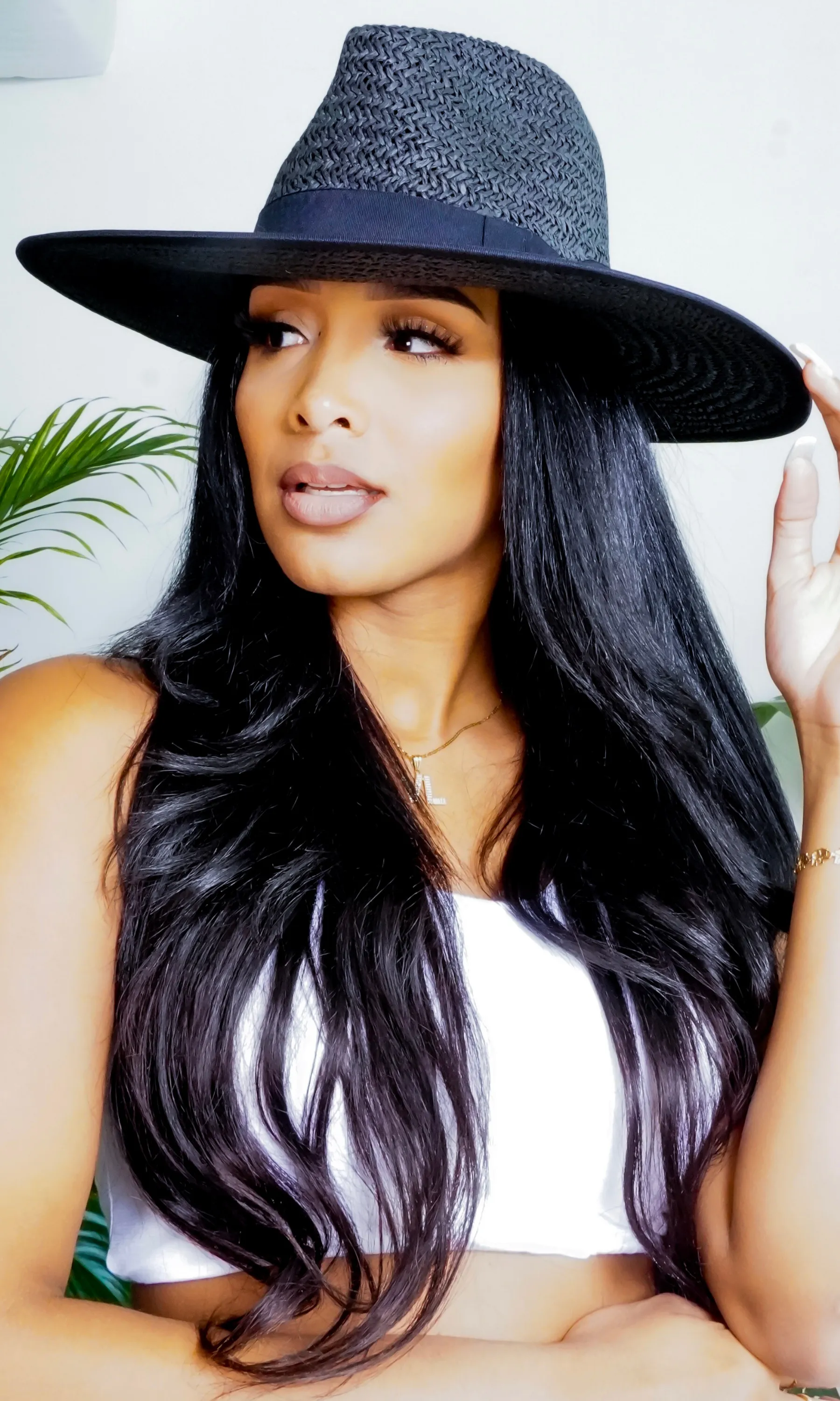 Trendsetter 2 | Straw Fedora - Black