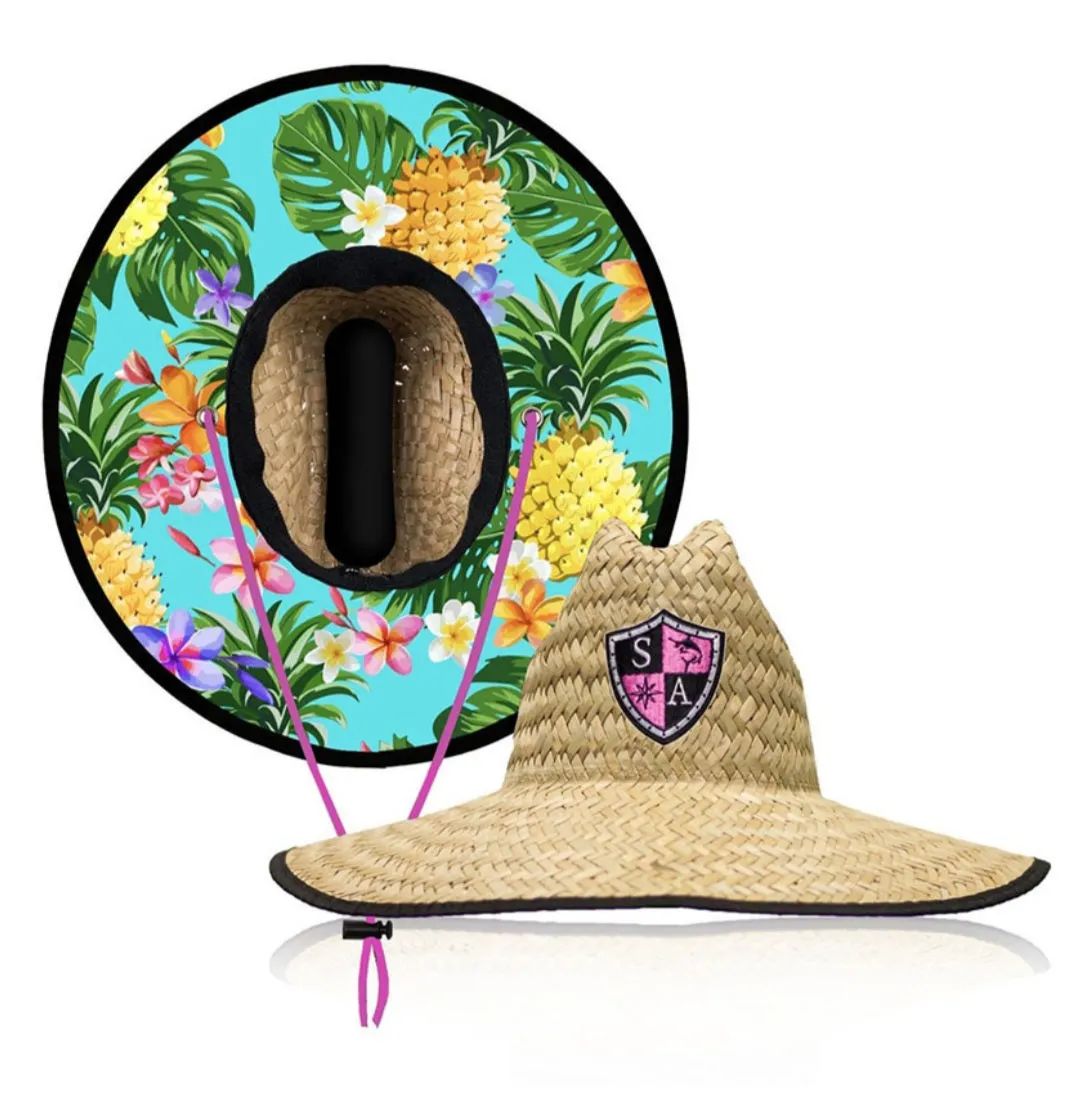 Tropical Under Brim Straw Hat