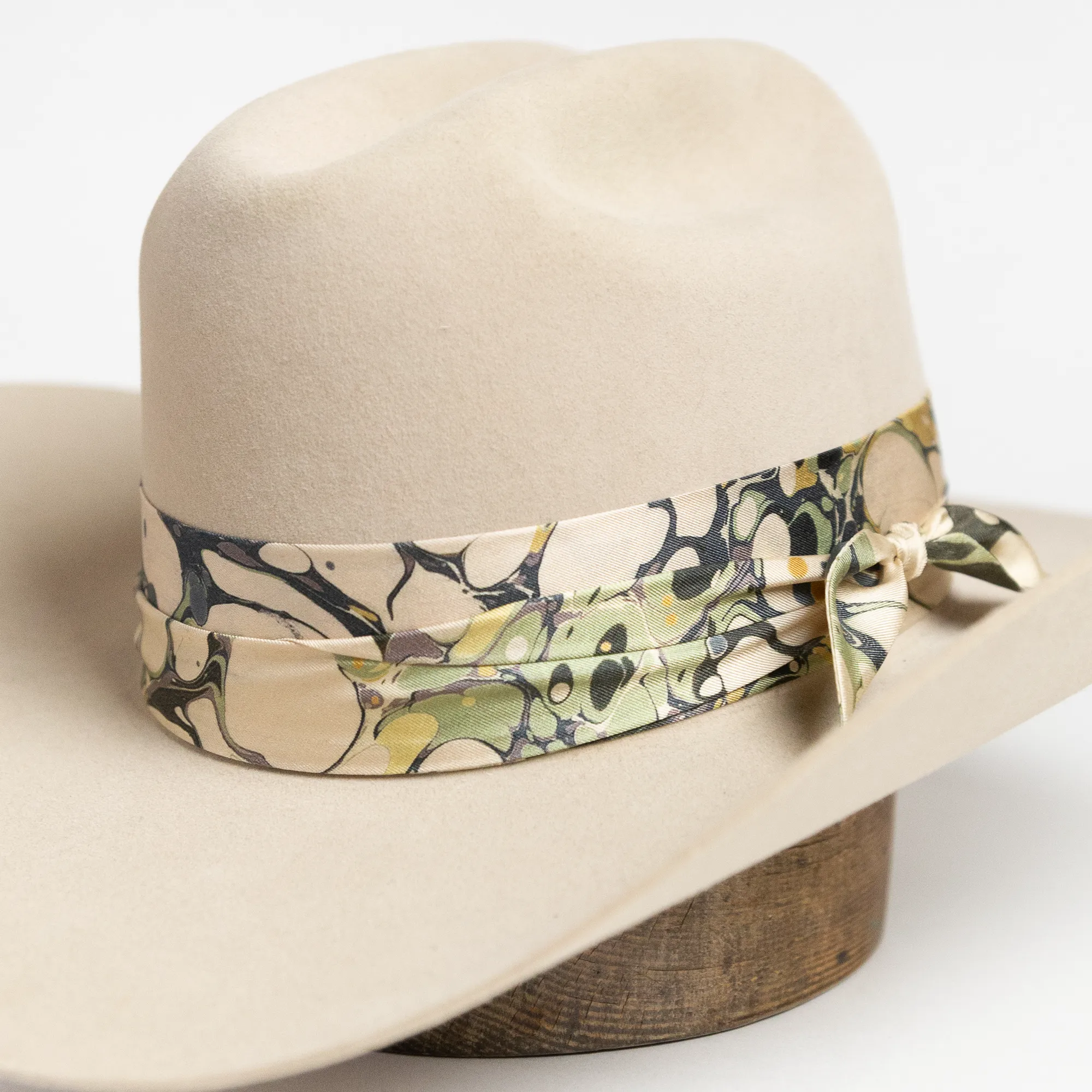 Twilly Silk Hat Band - Lichen