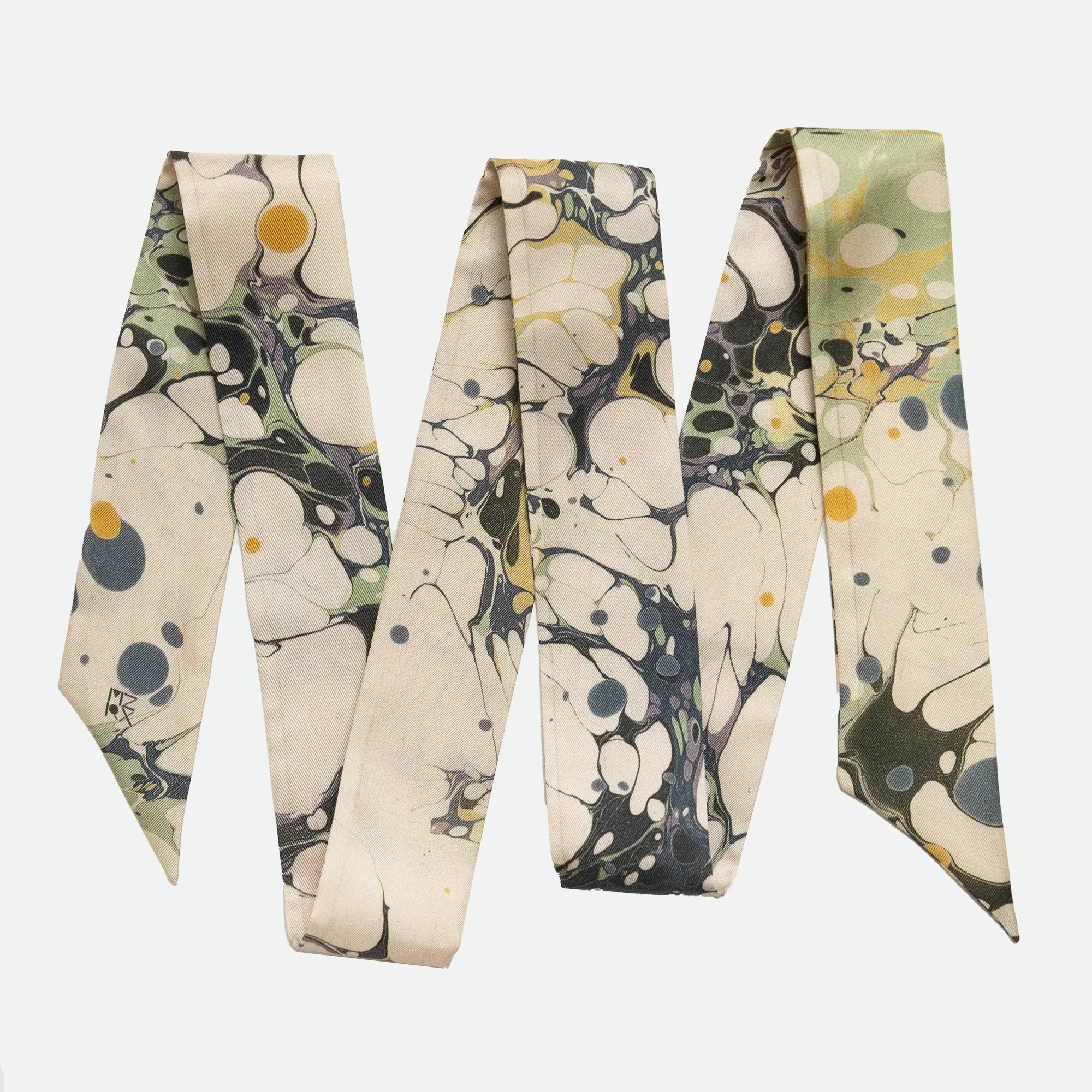 Twilly Silk Hat Band - Lichen