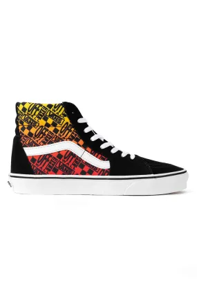 (U3C2N5) Logo Flame Sk8-Hi Shoes - Black/True White