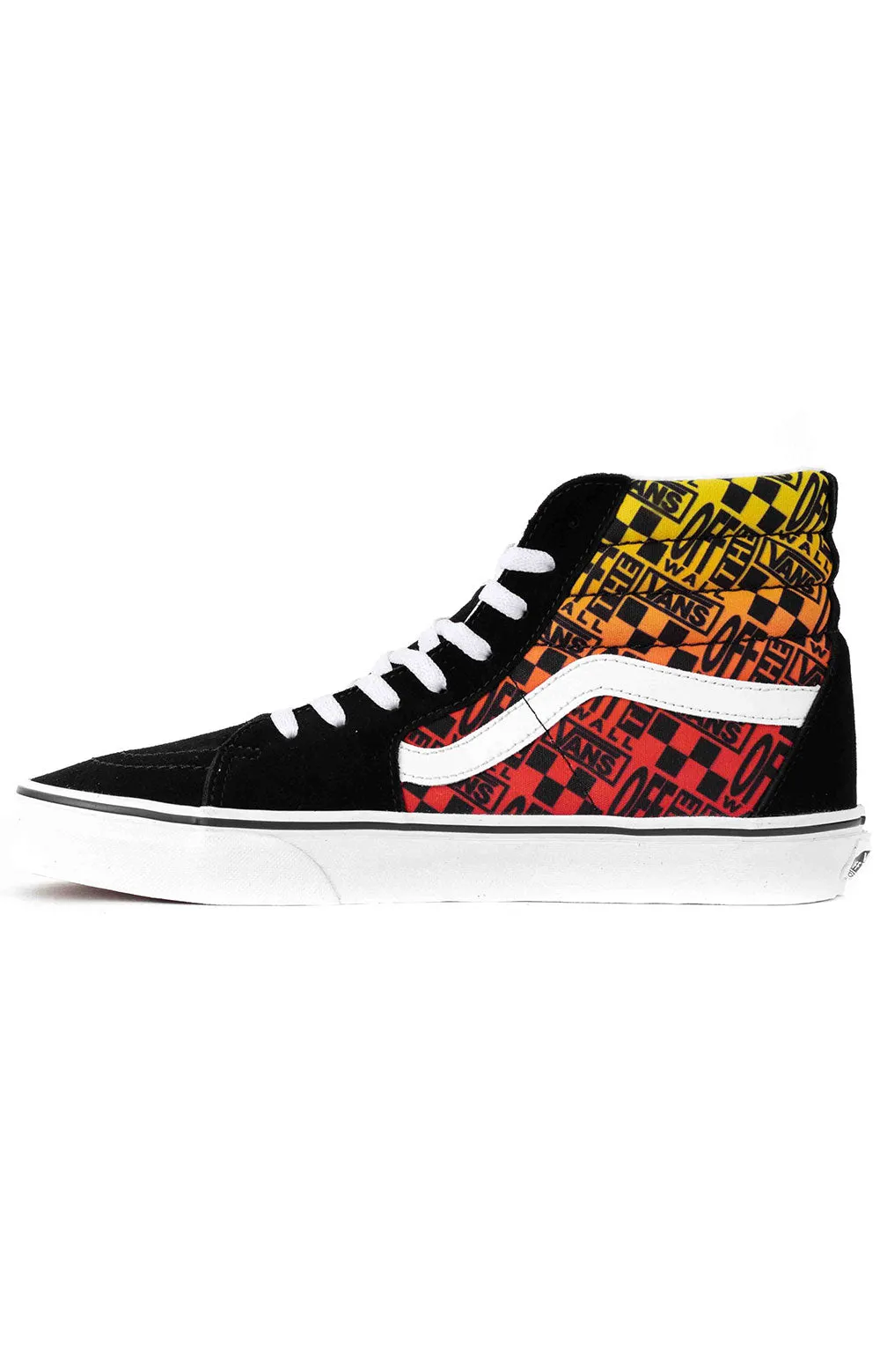 (U3C2N5) Logo Flame Sk8-Hi Shoes - Black/True White