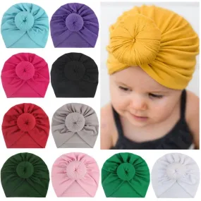 Unisex Cotton Doughnut Turban Caps