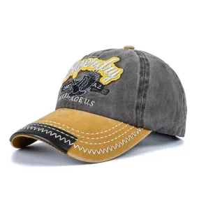 Washed Cotton Super-dry Embroidery Baseball Cap Casual