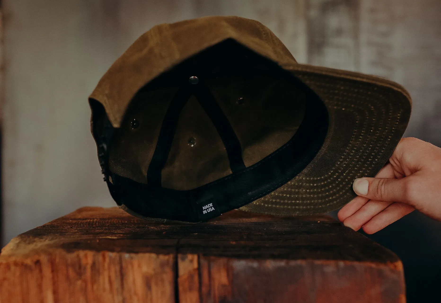 Waxed Vintage Trucker- Olive