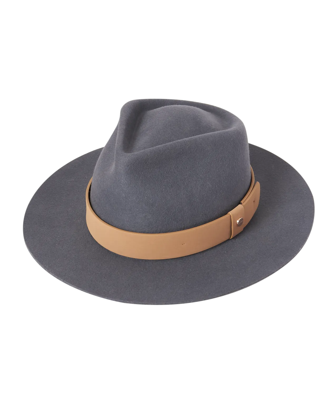 Wide Brim Fedora - Denim Blue