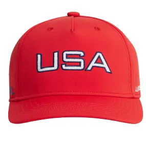 Womens Hearther Snapback Cap Flame Scarlet - SU24
