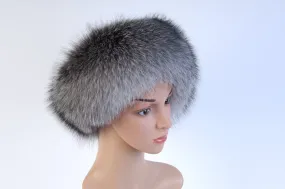 Women's Silver Fox Fur Head Band