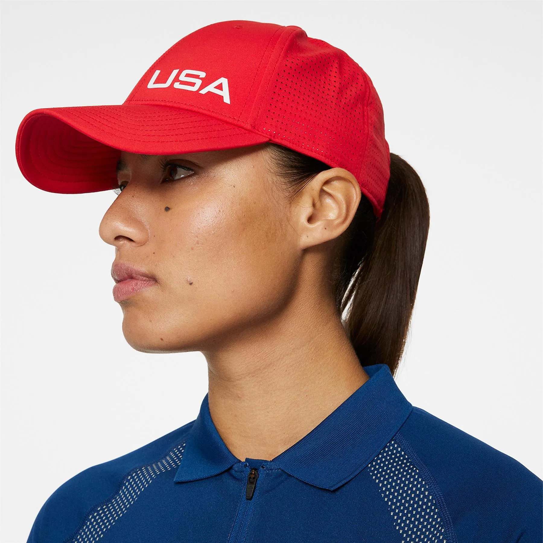 Womens Verity Snapback Cap Flame Scarlet - SU24