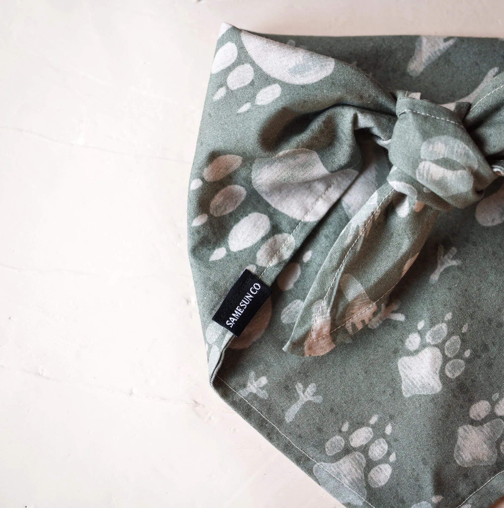 Woodland Animal Tracks Dog Bandana