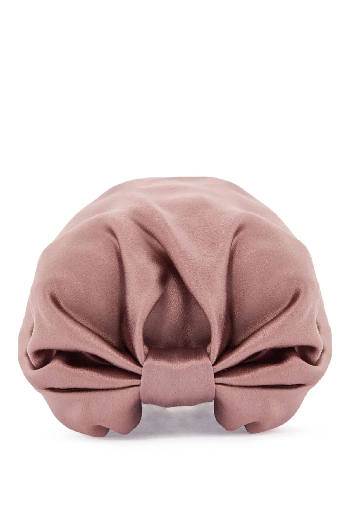 wrap-around silk turban with voluminous effect in beige and gold 6W2HH004QID LAND PHARD/ORO