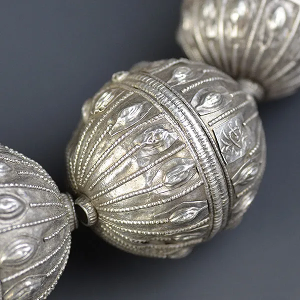 Yemen Silver Bead Necklace - Large (Unfinished)